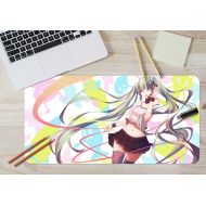 3D Hatsune Miku Colorful 736 Japan Anime Game Non-Slip Office Desk Mouse Mat Game AJ WALLPAPER US Angelia (W120cmxH60cm(47x24))