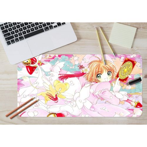  3D Cardcaptor Sakura 726 Japan Anime Game Non-Slip Office Desk Mouse Mat Game AJ WALLPAPER US Angelia (W120cmxH60cm(47x24))