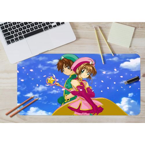  3D Cardcaptor Sakura 721 Japan Anime Game Non-Slip Office Desk Mouse Mat Game AJ WALLPAPER US Angelia (W120cmxH60cm(47x24))