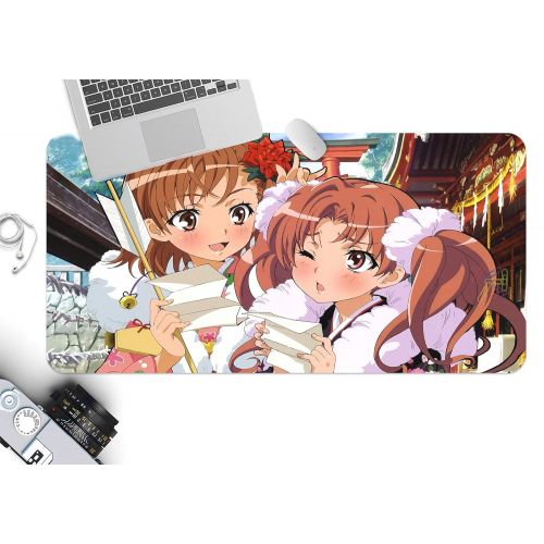  3D A Certain Magical Index 650 Japan Anime Game Non-Slip Office Desk Mouse Mat Game AJ WALLPAPER US Angelia (W120cmxH60cm(47x24))