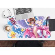 3D Cardcaptor Sakura 725 Japan Anime Game Non-Slip Office Desk Mouse Mat Game AJ WALLPAPER US Angelia (W120cmxH60cm(47x24))