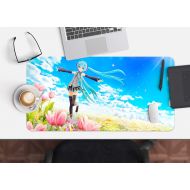 3D Hatsune Miku Grassland Sky 742 Japan Anime Game Non-Slip Office Desk Mouse Mat Game AJ WALLPAPER US Angelia (W120cmxH60cm(47x24))