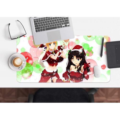  3D Fate Stay Night 887 Japan Anime Game Non-Slip Office Desk Mouse Mat Game AJ WALLPAPER US Angelia (W120cmxH60cm(47x24))