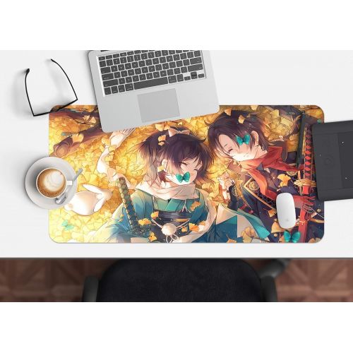  3D Touken Ranbu 817 Japan Anime Game Non-Slip Office Desk Mouse Mat Game AJ WALLPAPER US Angelia (W120cmxH60cm(47x24))
