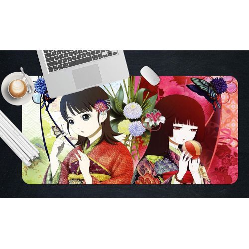  3D Hell Girl 757 Japan Anime Game Non-Slip Office Desk Mouse Mat Game AJ WALLPAPER US Angelia (W120cmxH60cm(47x24))