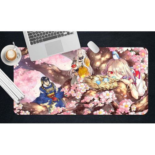  3D Touken Ranbu Bloom 818 Japan Anime Game Non-Slip Office Desk Mouse Mat Game AJ WALLPAPER US Angelia (W120cmxH60cm(47x24))