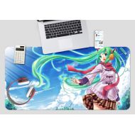 3D Hatsune Miku Blue Sky White Clouds 900 Japan Anime Game Non-Slip Office Desk Mouse Mat Game AJ WALLPAPER US Angelia (W120cmxH60cm(47x24))