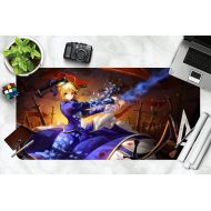 3D Fate Stay Night 885 Japan Anime Game Non-Slip Office Desk Mouse Mat Game AJ WALLPAPER US Angelia (W120cmxH60cm(47x24))