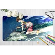 3D Spirited Away 869 Japan Anime Game Non-Slip Office Desk Mouse Mat Game AJ WALLPAPER US Angelia (W120cmxH60cm(47x24))