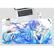 3D Hatsune Miku Sing 917 Japan Anime Game Non-Slip Office Desk Mouse Mat Game AJ WALLPAPER US Angelia (W120cmxH60cm(47x24))