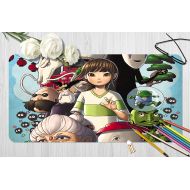 3D Spirited Away 870 Japan Anime Game Non-Slip Office Desk Mouse Mat Game AJ WALLPAPER US Angelia (W120cmxH60cm(47x24))