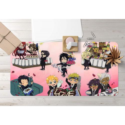  3D Black Butler 882 Japan Anime Game Non-Slip Office Desk Mouse Mat Game AJ WALLPAPER US Angelia (W120cmxH60cm(47x24))