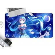 3D Hatsune Miku 928 Japan Anime Game Non-Slip Office Desk Mouse Mat Game AJ WALLPAPER US Angelia (W120cmxH60cm(47x24))