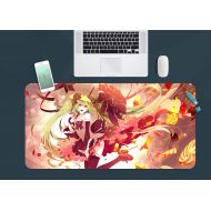 3D Hatsune Miku Flame 940 Japan Anime Game Non-Slip Office Desk Mouse Mat Game AJ WALLPAPER US Angelia (W120cmxH60cm(47x24))