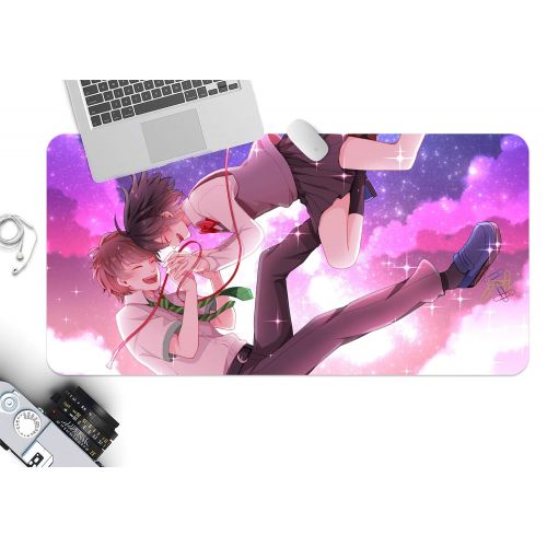  3D Your Name 1009 Japan Anime Game Non-Slip Office Desk Mouse Mat Game AJ WALLPAPER US Angelia (W120cmxH60cm(47x24))