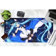 3D Hatsune Miku Starry Sky 932 Japan Anime Game Non-Slip Office Desk Mouse Mat Game AJ WALLPAPER US Angelia (W120cmxH60cm(47x24))