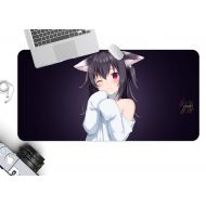 3D Beautiful Girl Pets 1014 Japan Anime Game Non-Slip Office Desk Mouse Mat Game AJ WALLPAPER US Angelia (W120cmxH60cm(47x24))