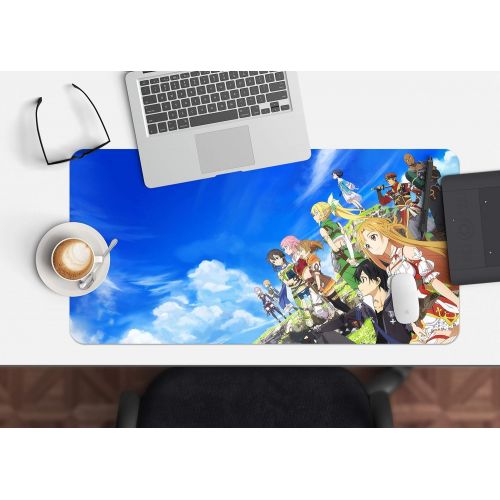  3D Sword Art Online 996 Japan Anime Game Non-Slip Office Desk Mouse Mat Game AJ WALLPAPER US Angelia (W120cmxH60cm(47x24))
