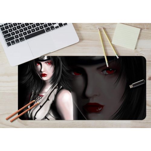  3D Naruto 972 Japan Anime Game Non-Slip Office Desk Mouse Mat Game AJ WALLPAPER US Angelia (W120cmxH60cm(47x24))