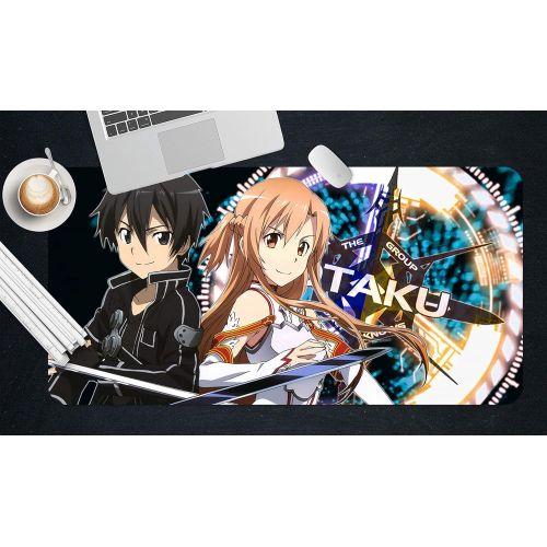  3D Sword Art Online 990 Japan Anime Game Non-Slip Office Desk Mouse Mat Game AJ WALLPAPER US Angelia (W120cmxH60cm(47x24))