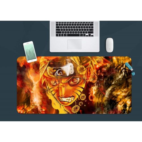  3D Naruto 978 Japan Anime Game Non-Slip Office Desk Mouse Mat Game AJ WALLPAPER US Angelia (W120cmxH60cm(47x24))