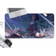 3D Your Name Doomsday Tears 1104 Japan Anime Game Non-Slip Office Desk Mouse Mat Game AJ WALLPAPER US Angelia (W120cmxH60cm(47x24))
