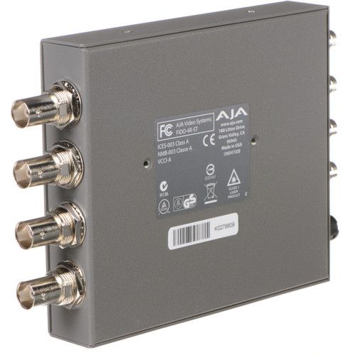  AJA FiDO Quad-Channel ST Fiber to 3G-SDI Mini Converter