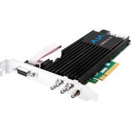AJA Corvid 44 12G PCIe 4-Channel 12G-SDI Mini-BNC I/O Card (Tall Bracket, Fan, Cables Included)