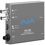 AJA 12G-SDI 8-Channel AES Audio Embedder/Disembedder with Fiber Options