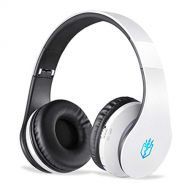 AJAHBGSMXD Wireless Bluetooth Headphones, Hi-Fi Foldable Over-Ear Stereo Headphones, Noise-Canceling Headphones, Built-in Noise-Canceling Microphone for Hands-Free Calling, Wireles