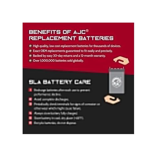  AJC Battery Compatible with Kid Trax Marvel Captain America Dune Buggy KT1312 12V 12Ah Ride-On Toy Battery