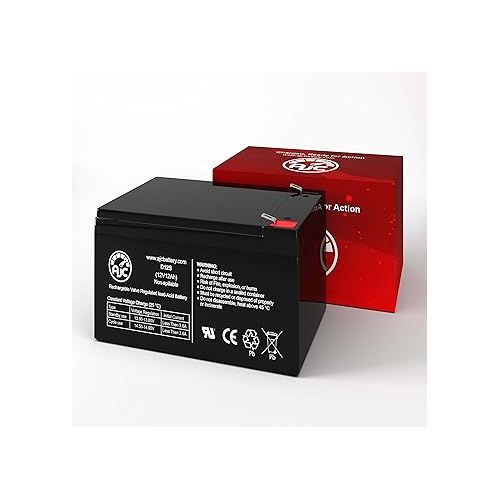  AJC Battery Compatible with Kid Trax Land Rover Defender KT1363TR 12V 12Ah Ride-On Toy Battery