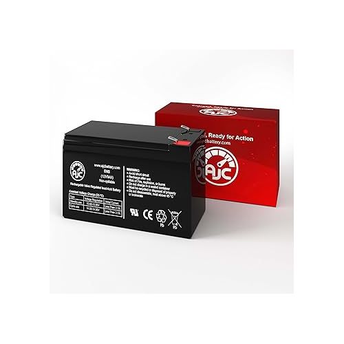  AJC Battery Compatible with CyberPower RB1280 12V 9Ah UPS Battery