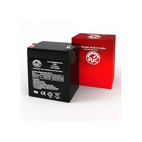  AJC Battery Compatible with APC Back-UPS 6 OUTLETS 450VA 120V BN450M 12V 5Ah UPS Battery