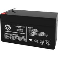 AJC Battery Compatible with Leoch LP12-1.2 12V 1.3Ah Sealed Lead Acid Battery