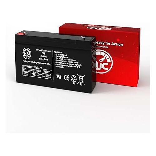  AJC Battery Compatible with Battery Center BC-670 6V 7Ah Sealed Lead Acid Battery