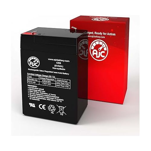  AJC Battery Compatible with Jiming JM-6M4.5AC 6V 5Ah Sealed Lead Acid Battery