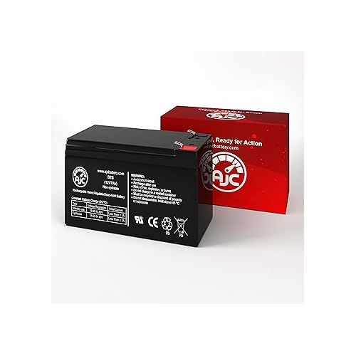  AJC Battery Compatible with Power Kingdom PS7-12 12V 7Ah Sealed Lead Acid Battery
