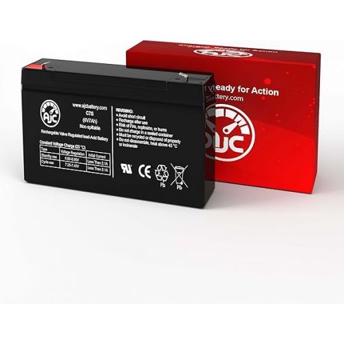  AJC Battery Compatible with Tripp Lite SMART500RT1U 6V 7Ah UPS Battery