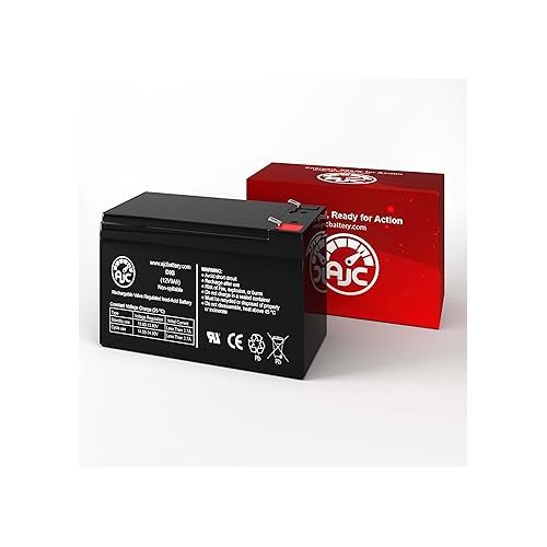  AJC Battery Compatible with Leoch LP12-9.0 12V 9Ah Sealed Lead Acid Battery
