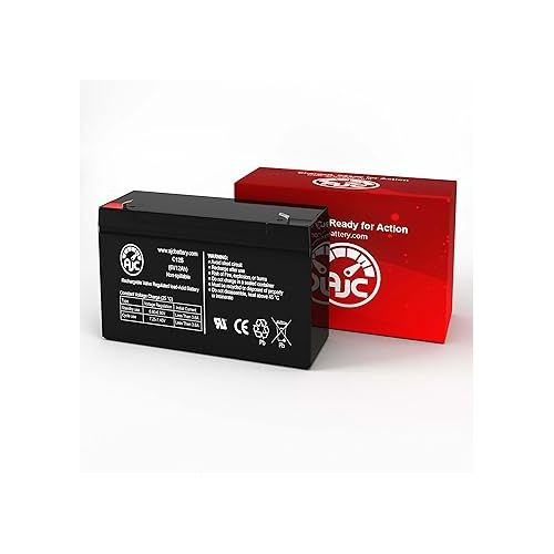  AJC Battery Compatible with Tripp Lite SMART500RT1U 6V 12Ah UPS Battery