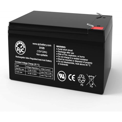  AJC Battery X-Treme XB-504 Electric Bike 12V 12Ah Scooter Battery - This is an AJC Brand Replacement