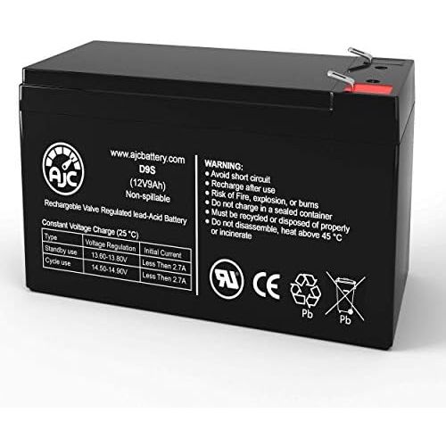  Eaton Powerware PW9130L1000T-XL 12V 9Ah UPS Battery - This is an AJC Brand Replacement