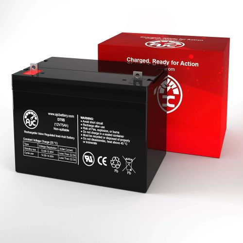  AJC Battery Wheelchair 12 Volt 75 Amp 12V 75Ah Wheelchair Battery - This is an AJC Brand Replacement