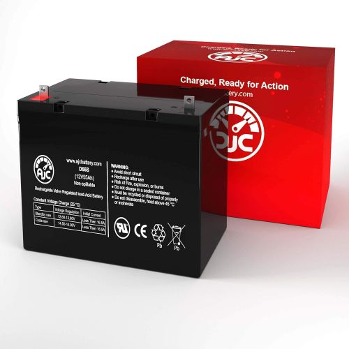  AJC Battery Pride Mobility Jazzy Select 14 12V 55Ah Wheelchair Battery - This is an AJC Brand Replacement