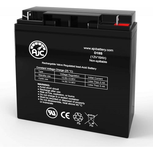  AJC Battery WKA12-18F2 12V 18Ah UPS Battery - This is an AJC Brand Replacement