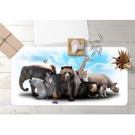 AJWALLPAPERS 3D Animals 81 Non-Slip Office Desk Mouse Mat Table Extra Large Keyboard Pad Game PC Mouse Mat with Available Custom Size AJ WALLPAPER