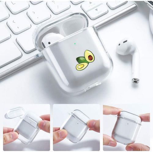  [아마존베스트]AKABEILA protective case compatible with Airpods [front LED visible and wireless charging]