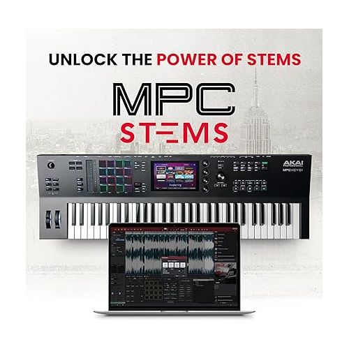  AKAI Professional MPC Key 61 - Standalone Music Production Synthesizer Keyboard with Touch Screen, 16 Drum Pads, 20+ Sound Engines, Semi Weighted Keys