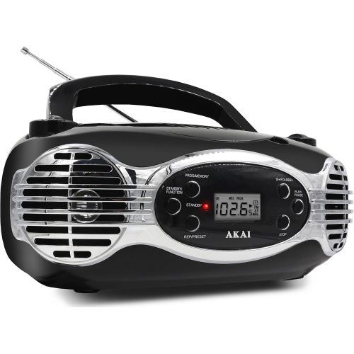  Akai CE2200R CD Boombox FM PLL Radio, Red